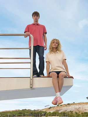 Рубашка поло унисекс Pacific, ярко-зеленая