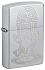 Зажигалка ZIPPO Vintage Dance с покрытием Satin Chrome, латунь/сталь, серебристая, 38x13x57 мм - Фото 1