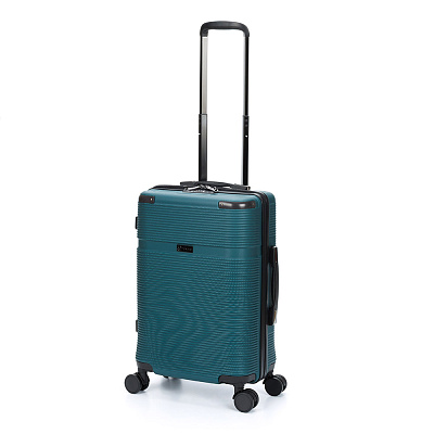 Чемодан TORBER Onego, зелёный, ABS-пластик, 59,5 х 39,5 х 24 см, 46 л (Зеленый)