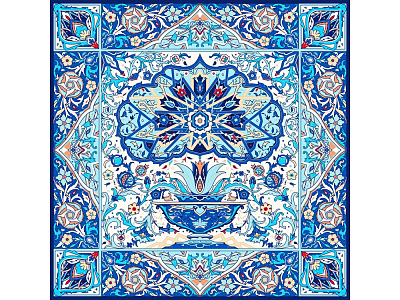 Набор: платок Арабески и свеча Загадка Востока