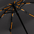 Зонт складной AOC Mini с цветными спицами, оранжевый - Фото 2