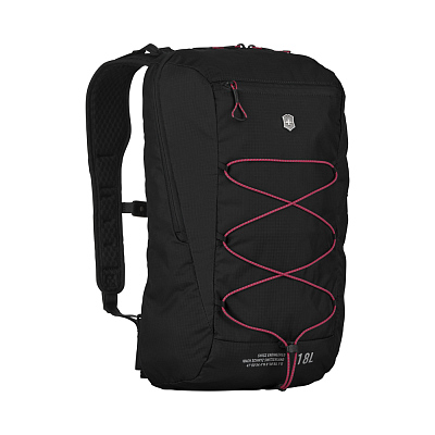 Рюкзак VICTORINOX Altmont Active L.W. Compact Backpack, чёрный, 100% нейлон, 28x17x44 см, 18 л