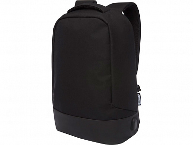 Противокражный рюкзак Cover для ноутбука 15’’ из переработанного пластика RPET (Черный)