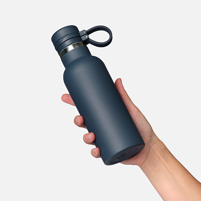 Термобутылка вакуумная герметичная Модена (Modena), синяя