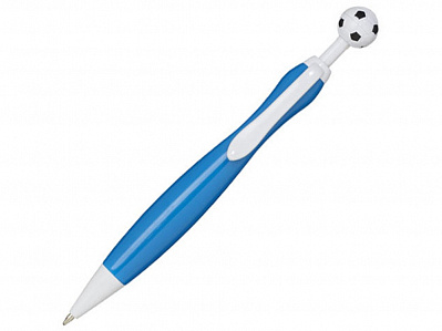 Ручка пластиковая шариковая Naples football (Синий/белый/черный)