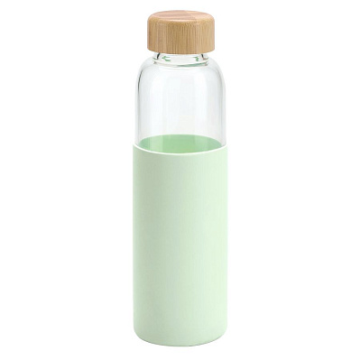 Бутылка для воды Dakar, прозрачная с белым (Прозрачный)