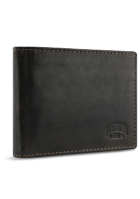 Бумажник KLONDIKE MOUNTAIN «Arthur», натуральная кожа в темно-коричневом цвете, 12,5 х 9,5 х 2,5 см