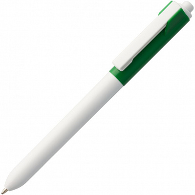 Ручка шариковая Hint Special, белая с зеленым (Зеленый)