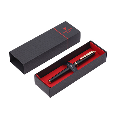 Ручка-роллер Pierre Cardin GAMME Classic. Цвет - черный. Упаковка Е.