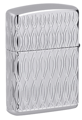 Зажигалка ZIPPO Armor® с покрытием High Polish Chrome, латунь/сталь, серебристая, 38x13x57 мм