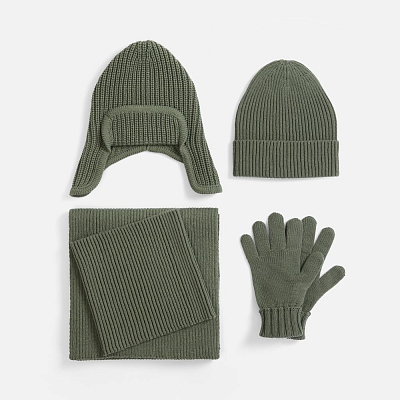 Шарф Catch Match, зеленый (полынь)