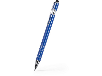 Ручка-стилус металлическая шариковая BORNEO (Королевский синий)