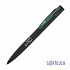 Ручка шариковая "Lip", покрытие soft touch, черный с зеленым - Фото 1