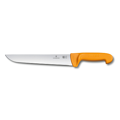 Нож мясника / нож для забоя VICTORINOX Swibo с лезвием 21 см, жёлтый (Желтый)