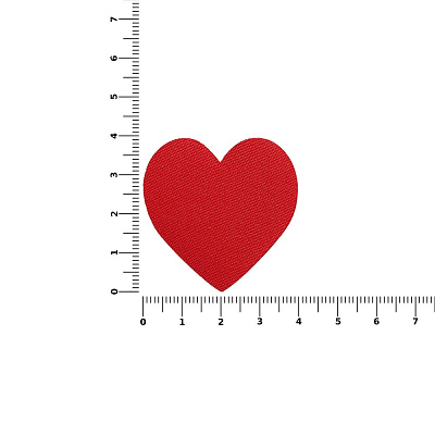 Наклейка тканевая Lunga Сor, M, красная