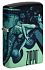 Зажигалка ZIPPO Mermaid Design с покрытием 540 Matte, латунь/сталь, черная, матовая, 38x13x57 мм - Фото 1