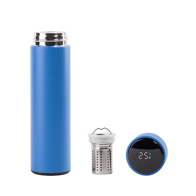 Набор подарочный "Pleasure": термос "Финикс", специи, синий