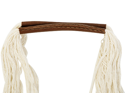 Авоська Dream из натурального хлопка с кожаными ручками, 15 л