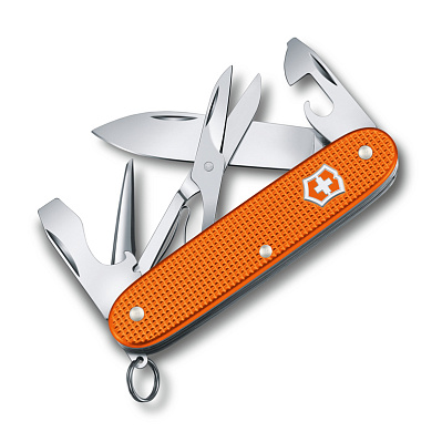 Нож перочинный VICTORINOX Pioneer X Alox LE 2021, 93 мм, 9 функций, алюминиевая рукоять  (Оранжевый)