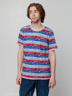 Футболка мужская Rayet двусторонняя, красная с синим (Синий)