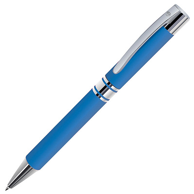 Ручка шариковая CITRUS (Голубой, серебристый)