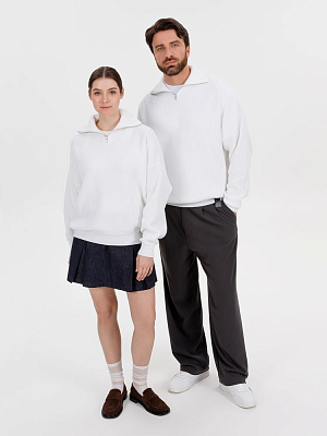 Джемпер Siluetti Birne, молочно-белый