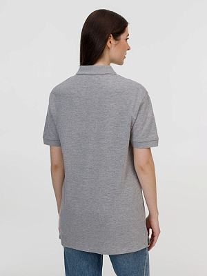 Рубашка поло унисекс Pacific, серый меланж