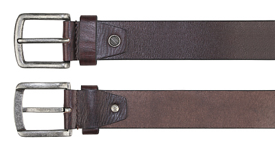 Ремень KLONDIKE Creek, односторонний, натуральная воловья кожа, цвет тёмно-коричневый, 120 х 4 см