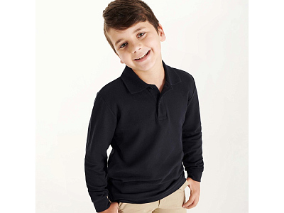 Рубашка поло Estrella детская с длинным рукавом