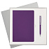 Подарочный набор Spark, фиолетовый (ежедневник, ручка) - Фото 1