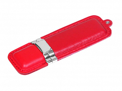 USB 2.0- флешка на 8 Гб классической прямоугольной формы (Красный/серебристый)
