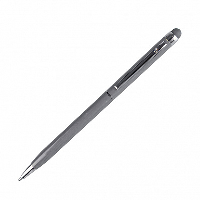 TOUCHWRITER, ручка шариковая со стилусом для сенсорных экранов /хром, металл   (Серый)