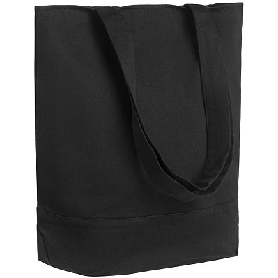 Сумка для покупок на молнии Shopaholic Zip, неокрашенная с черным (Черный)