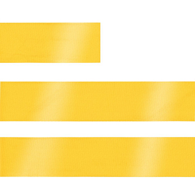 Лента сатиновая Satin 20 M, желтая, 60 см