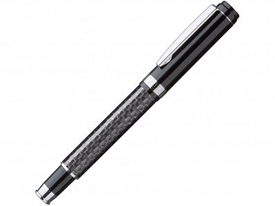 Ручка-роллер металлическая Carbon R (Черный)