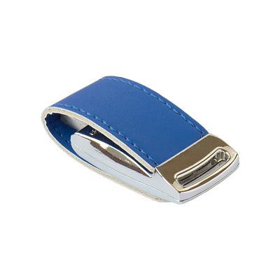 Кожа 20 Элегант, синий, 4Гб, переходник мини-пвх