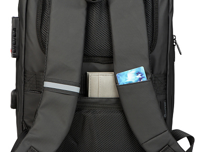 Антикражный рюкзак Sheller для ноутбука 17.3  с пластиковой поверхностью