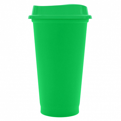 Стакан с крышкой Color Cap  (Зеленый)
