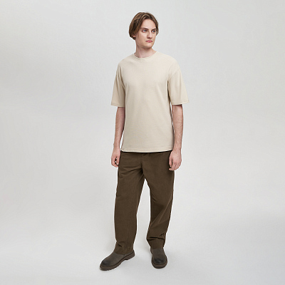 Футболка унисекс премиум AURA, бежевый