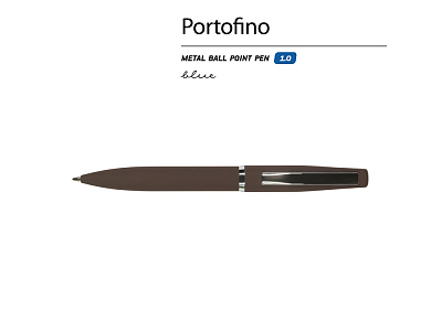 Ручка металлическая шариковая Portofino, софт-тач