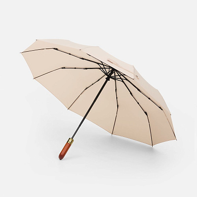 Зонт складной Cloudburst в подарочной упаковке  (Бежевый)