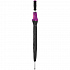 Зонт-трость Highlight, черный с фиолетовым - Фото 2