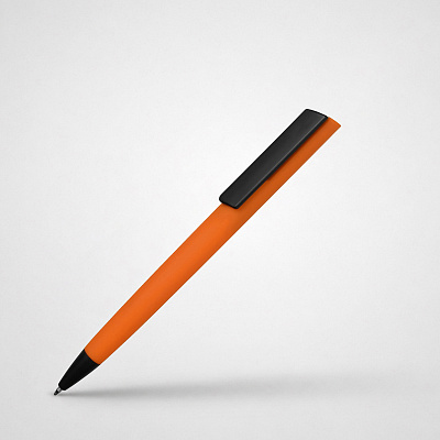 Ручка пластиковая шариковая C1 soft-touch (Оранжевый)