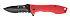 Нож складной Stinger, 80 мм, (чёрный), материал рукояти: сталь/алюминий (чёрно-красный) - Фото 1
