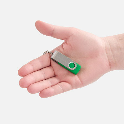 Флешка Twist, зеленая, 8 Гб