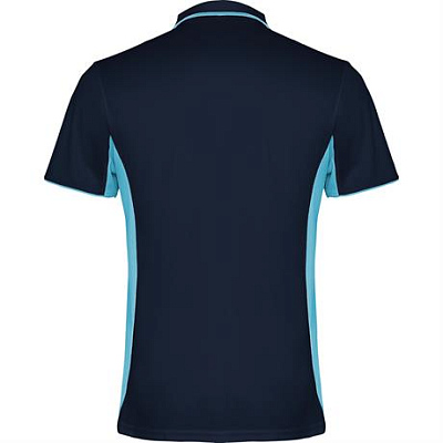 Спортивная футболка поло MONTMELO мужская, МОРСКОЙ СИНИЙ/НЕБЕСНО-ГОЛУБОЙ 3XL