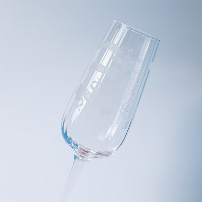 Бокал для шампанского Blanche, прозрачный