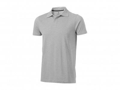 Рубашка поло Seller мужская (Серый меланж)