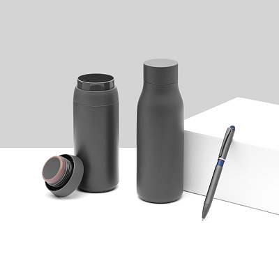 Термобутылка вакуумная герметичная Grace, серая