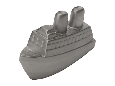 Подставка для визиток Круиз, серебристый/черный 